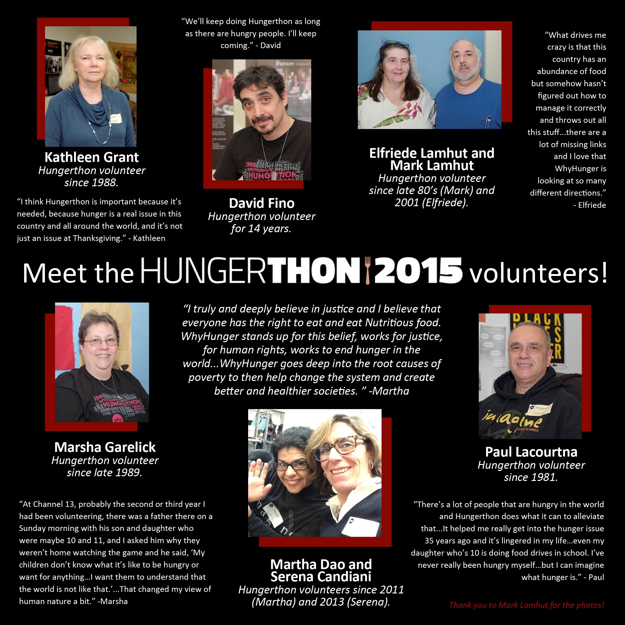 Meet Hungerthon Volunteers!